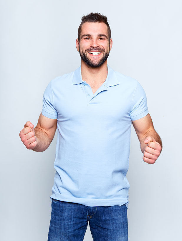 young man smiling